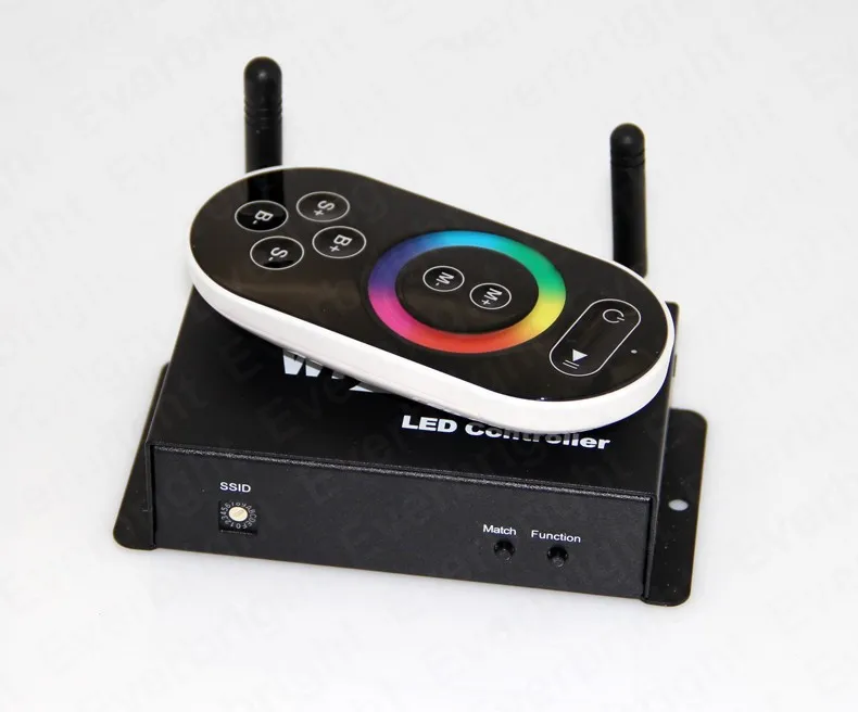 Wi-Fi контроллер светодиодных rgb DC5-24V для RGB Светодиодные ленты с РФ сенсорный пульт дистанционного управления применяются к IOS/Android мобильных