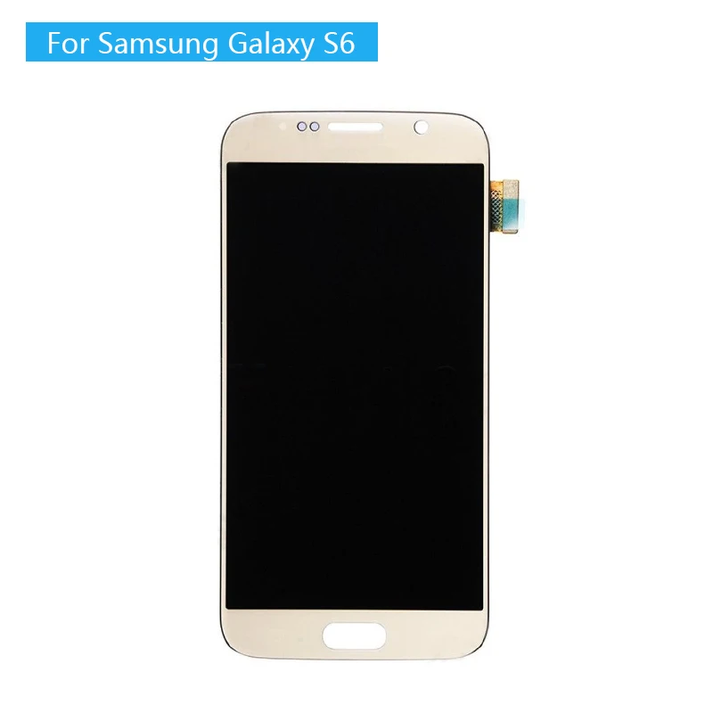 

Super AMOLED LCD For Samsung Galaxy S6 G920 G920F LCD Display with Touch Screen Digitizer Assembly 100% Tested working
