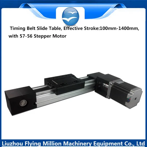 Quality assurance broad gauge single precision module synchronous belt linear guide slide  table 600 mm