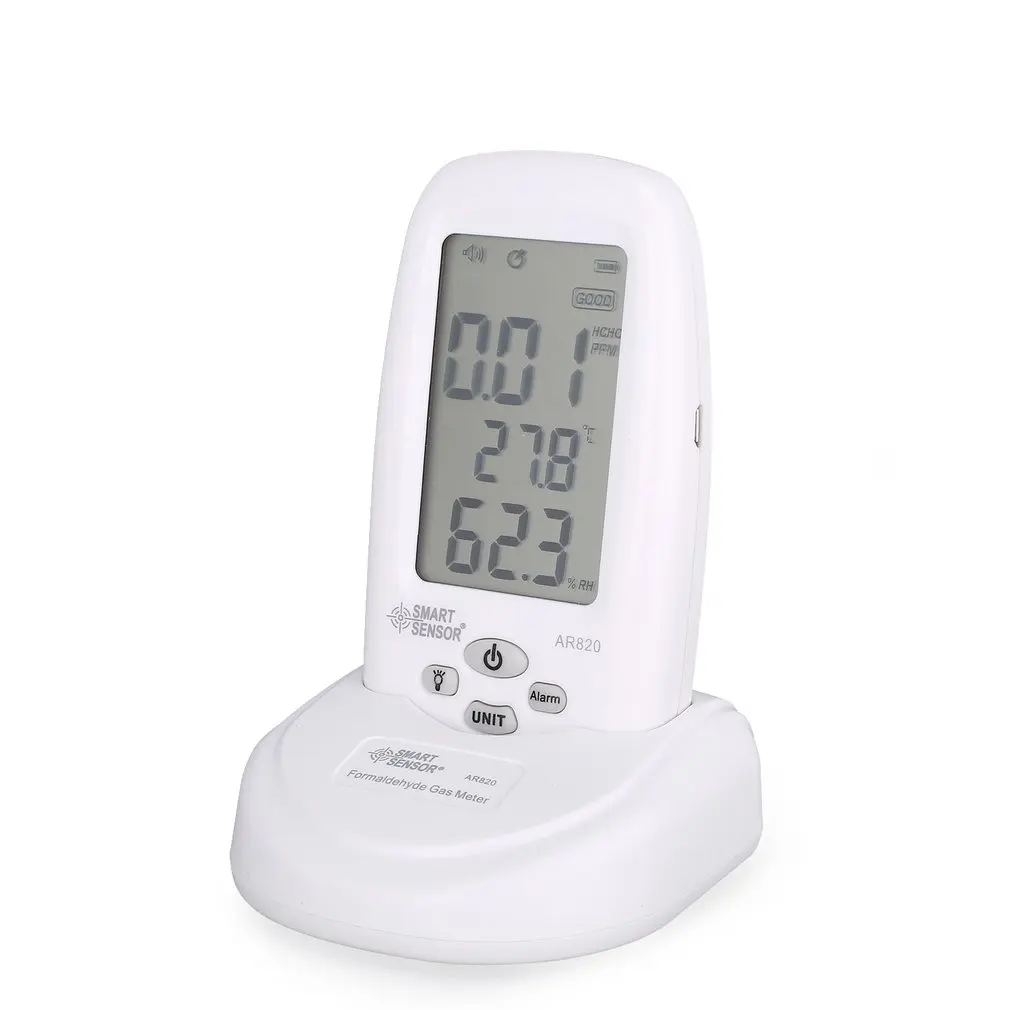 

1pcs Smart Sensor AR820 HCHO Formaldehyde Air Quality Monitor Analyzer Temp Temperature Humidity Tester Gas Detector Meter Sale