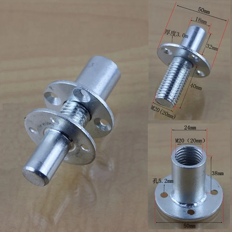 2Sets M20 Connector Connectors Round Column Post Pillar Furniture Bed Post Feet Leg Nut flange|Flanges|Home Improvement - AliExpress