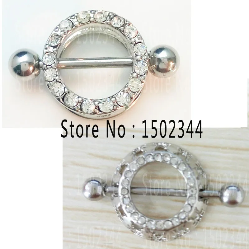 2 Pcs/lot Round Shape Nipple Piercing Ring 2015 New Fashion Sexy Body