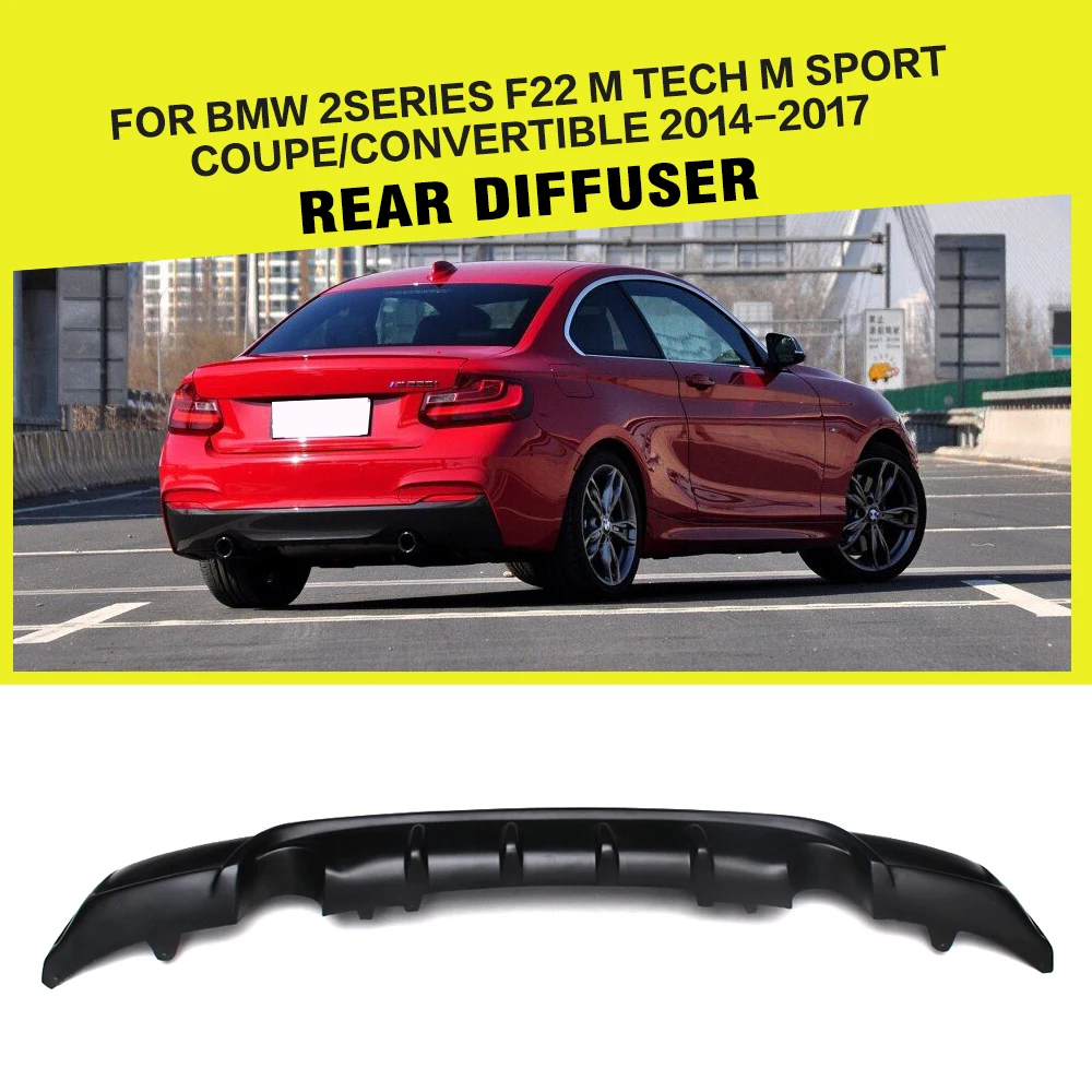 FRP гоночный задний диффузор для губ бампер для BMW 2 серии F22 F23 M235i M240i M Sport Coupe Кабриолет 2013