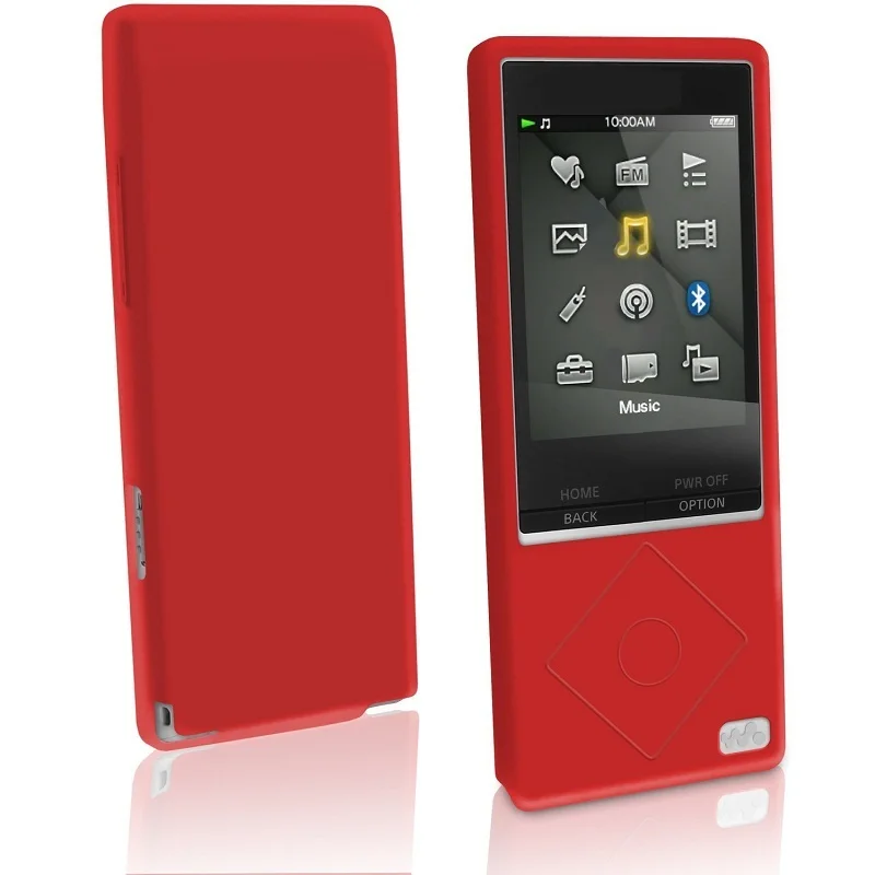 Экран протектор Силиконовый чехол для sony Walkman NWZ A15 A25 A17 Чехлы Mp3 ремешок резиновая