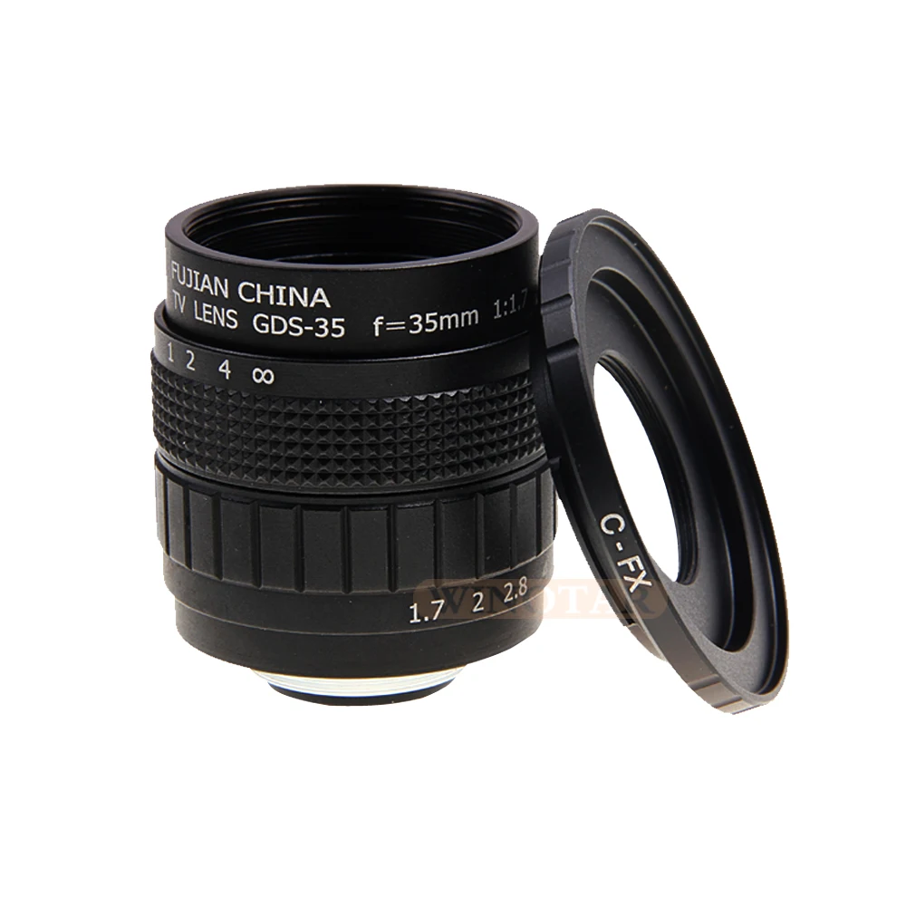 Fujian CCTV 35mm f1.7 Lens + C FX Mount Ring for Fuji Fujifilm X A2 X