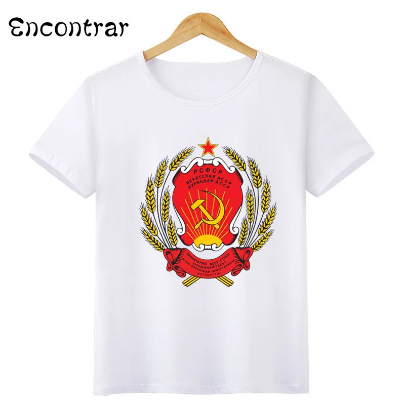 Детская CCCP Гагарина для мальчиков/футболка для девочек детские топы с короткими рукавами детская футболка, ooo3063