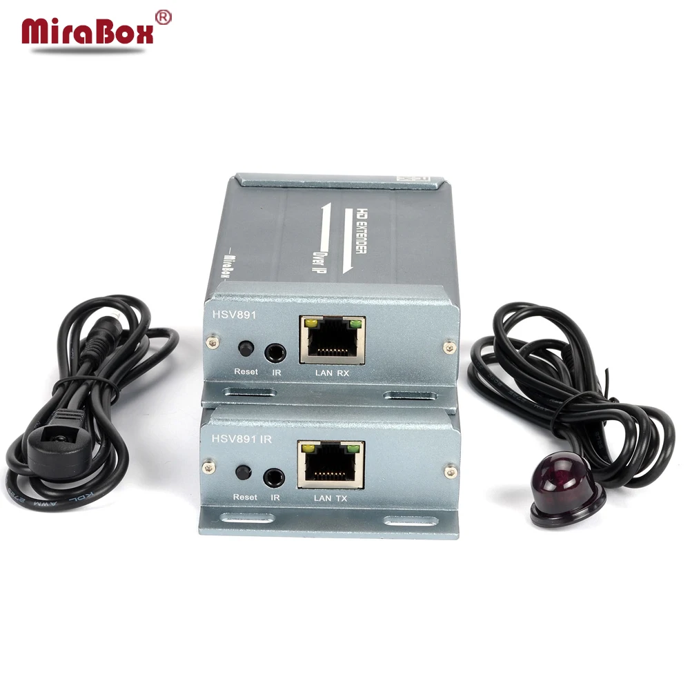 

MiraBox 2017 new Hdmi Extender IR over TCP/IP with Audio Extractor support 1080p cascade Receivers HDMI extender IR by Rj45 UTP