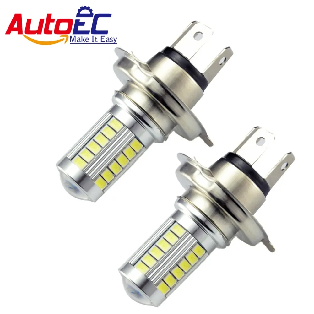 AutoEC 100x h4 33smd h4 5630 Светодиодные фары 5630 33smd мощные светодиодные лампы, светодиодные противотуманные фары Лампа 12В противотуманная фара для автомобиля противотуманных фар