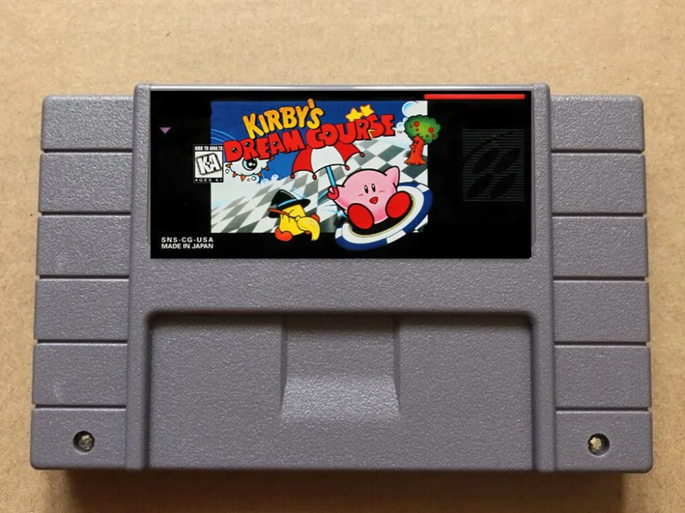 

Kirby's Dream Course USA-NTSC version 16 bit 46 pins video games !