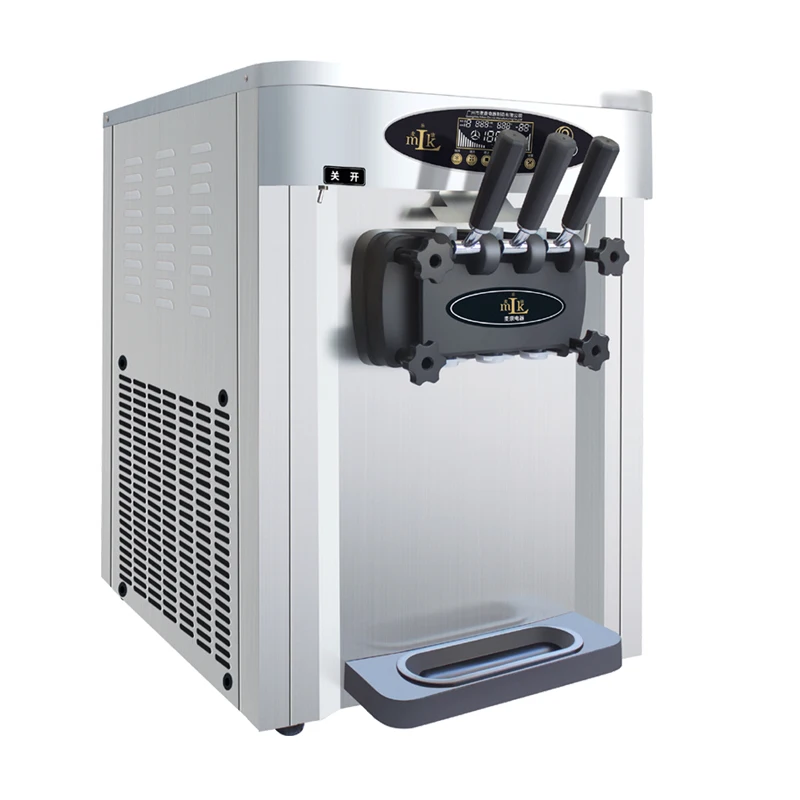 

Popular 25L/H 3 Flavor desktop soft serve Ice Cream Machine/ice cream machine soft with special price