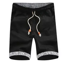 Мужские однотонные шорты стиль хлопок мульти-комбинезоны с карманами модная летняя одежда мужской принт черный белый Уличная мягкая