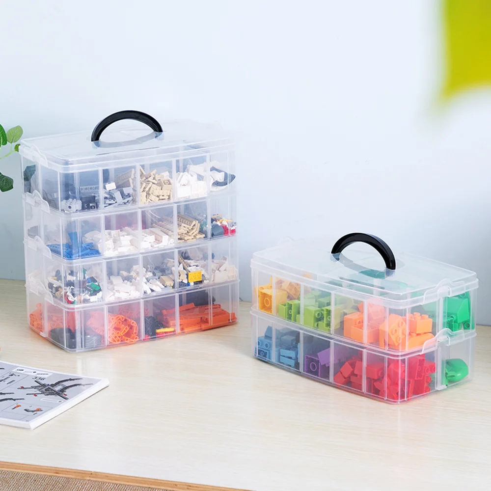

Children's toy storage box building block storage box plastic storage box transparent sorting box LM01151858