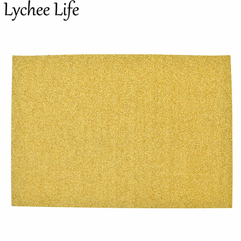 Lychee Life A4 блестящая фетровая ткань 30x21 см цветная блестящая ткань DIY Ручная работа швейная одежда аксессуары для одежды поставки