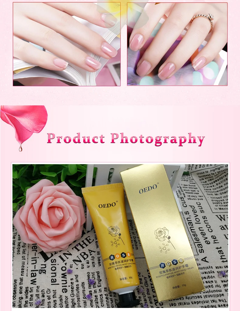 OEDO Hand Cream Rose Peptides+ Snow Lotus Set Antifreeze Moisturizing Hydra Repair cream Anti Wrinkle Whitening hand Skin Care