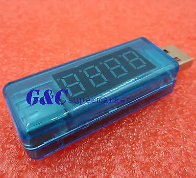 

Portable LED Digital USB Voltage and Current Detector Tester