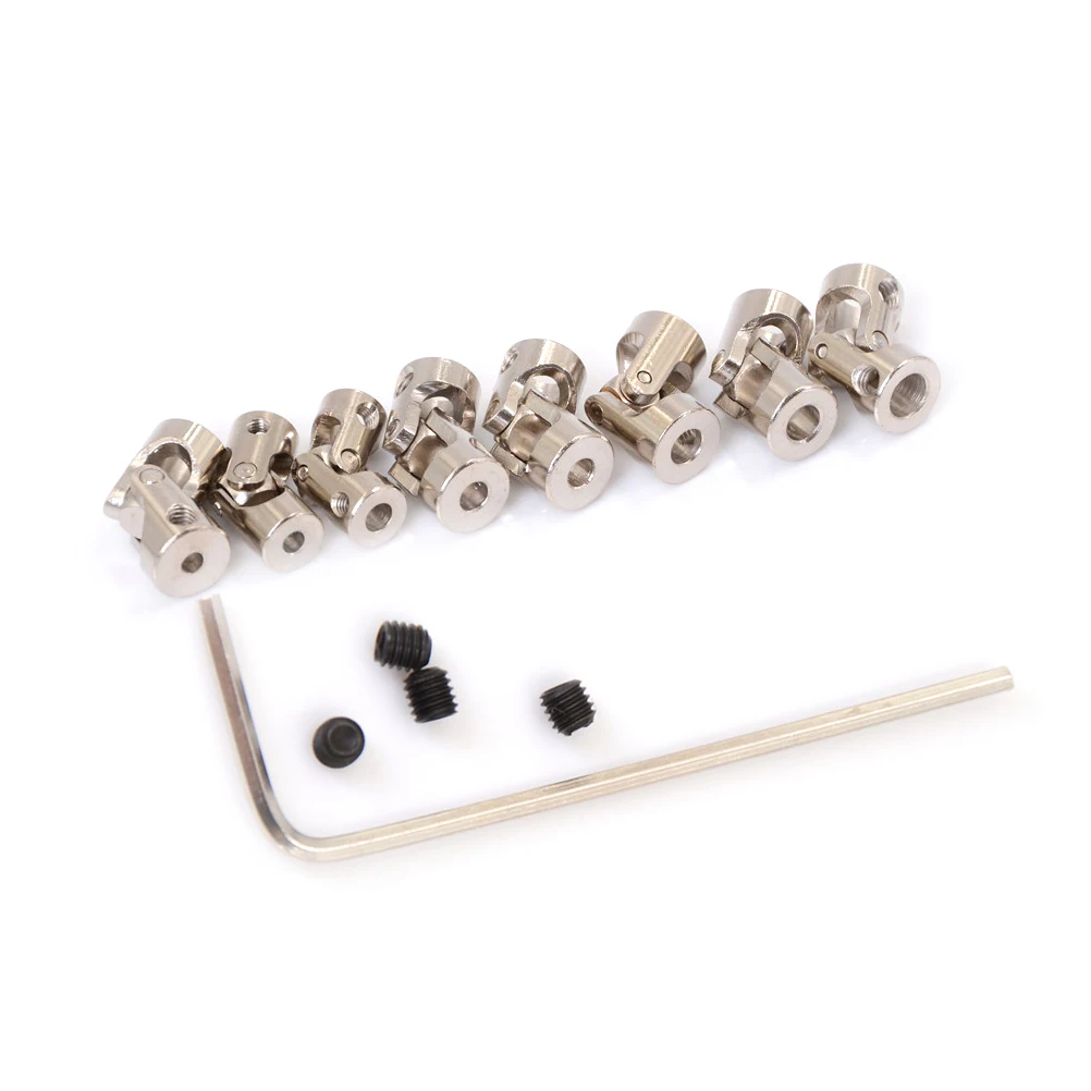 RC Boat Metal Cardan Joint Gimbal Couplings Universal Joint For 4*3.175mm/4*4mm/4*5mm/5*3mm/5*4mm/5*5mm/5*6/6*6mm New Hot Sale