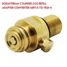 Soda Club Sodastream цилиндр CO2 Сменный адаптер конвертер M18* 1,5 для TR21-4 второй модели Soda поток производитель клапан адаптер