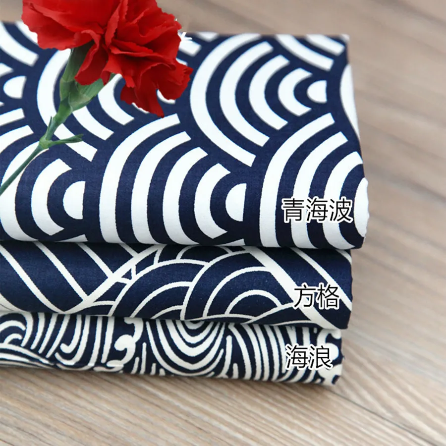 

3pcs 40x50cm Japanese Retro Brocade Geometric 100% Cotton Fabric Sewing Tilda Doll Cloth DIY Quilting Patchwork Tissue Textile