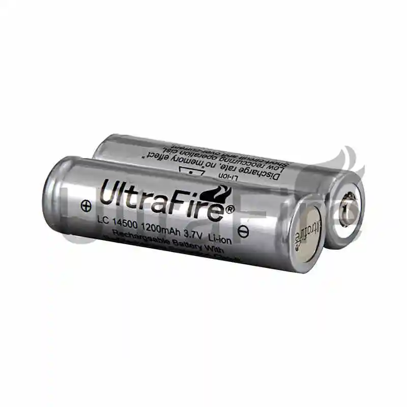 UltraFire 14500 3,7 V 1200mAh перезаряжаемые литиевые батареи с защитой фонарь USB светильник для чтения белый светильник Ночной(2 шт