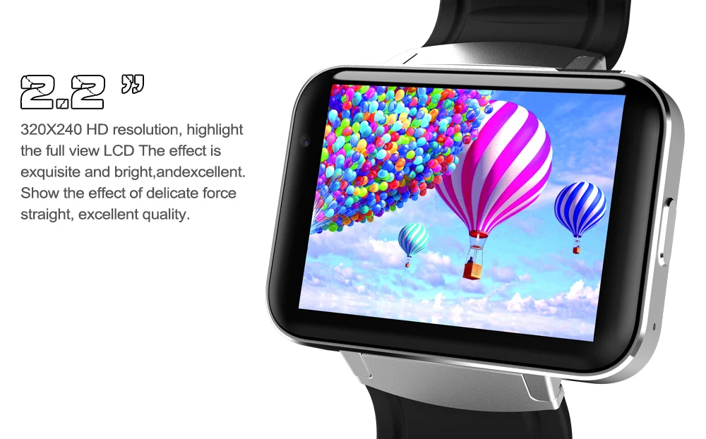  Smartch New Bluetooth Smart Watch DM98 With Camera WCDMA GPS Android 4.4 OS 3G MTK6572 Dual Core 1.