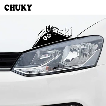 

CHUKY Car Stickers Funny Peeking Monster For BMW E90 F30 F10 Audi A3 A6 C5 C6 Opel Insignia Alfa Romeo Ssangyong Accessories