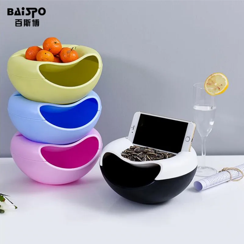 Многофункциональная Пластиковая двухслойная коробка для хранения мусора