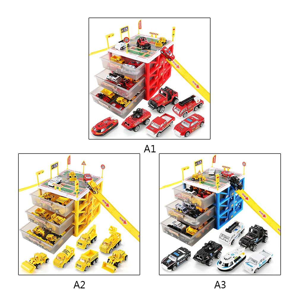 Мини-Автостоянка игрушечный ящик детские игрушки ящик для хранения Чехол модель автомобиля навес для автомобиля игрушечный гараж детские развивающие игрушки