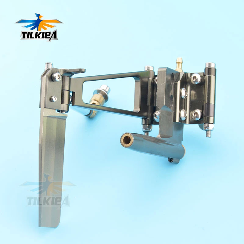 RC Boat Flexible Shaft Bracket Rudder Aluminum Strut Rudder For 3/16