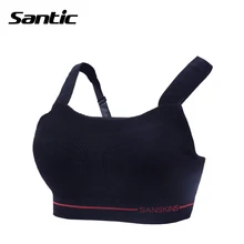 Santic спортивный бюстгальтер с подкладкой дышащее с эффектом push-up бюстгальтер для йоги анти-впитывает пот и занятий спортом, будь то Велосипедный спорт или бег Фитнес спортивный бюстгальтер-топ Для женщин аксессуары для гимнастики