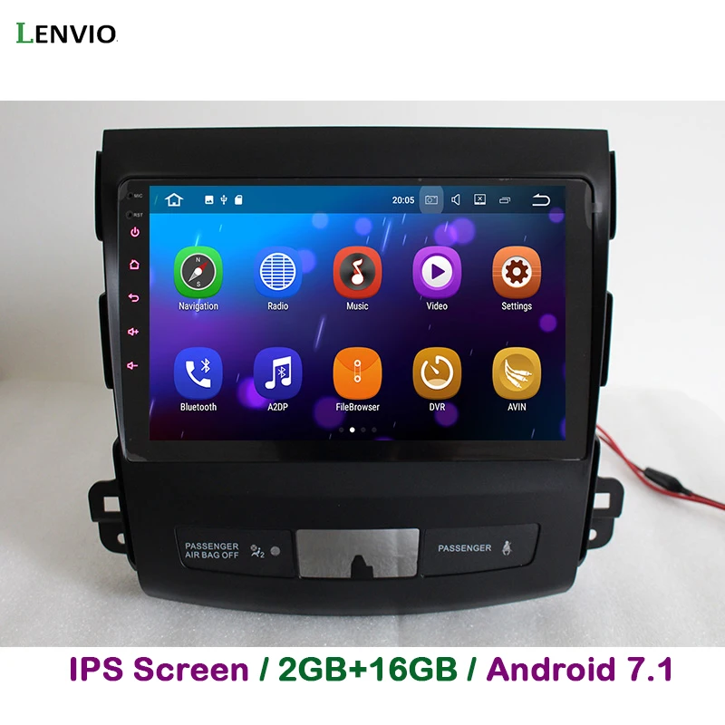 Lenvio 2G RAM Android 7 1 автомобильное радио GPS навигация для Mitsubishi Outlander 2006 2007 2008 2009 2010 2011 2012