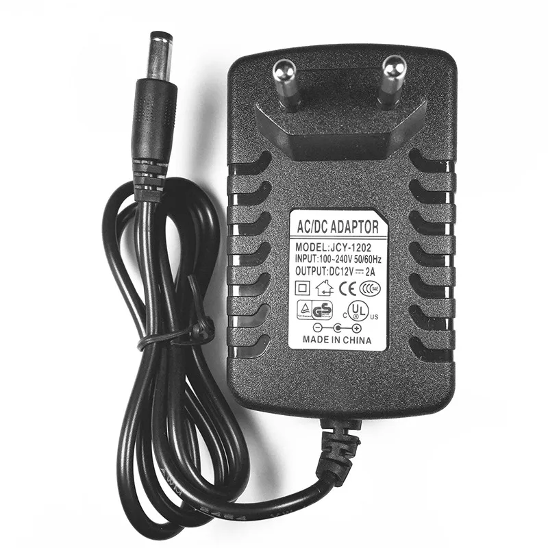 DC 12V 2A адаптер питания AC 100 240V к трансформаторы импульсный источник 24W макс 2 1mm X 5 5mm