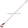 44cm 304 Stainless Steel Teardrop Frosted Bar Spoon Drink Mixing Spoons Bartender Tools Cocktail Spoon Stirrer ► Photo 3/5