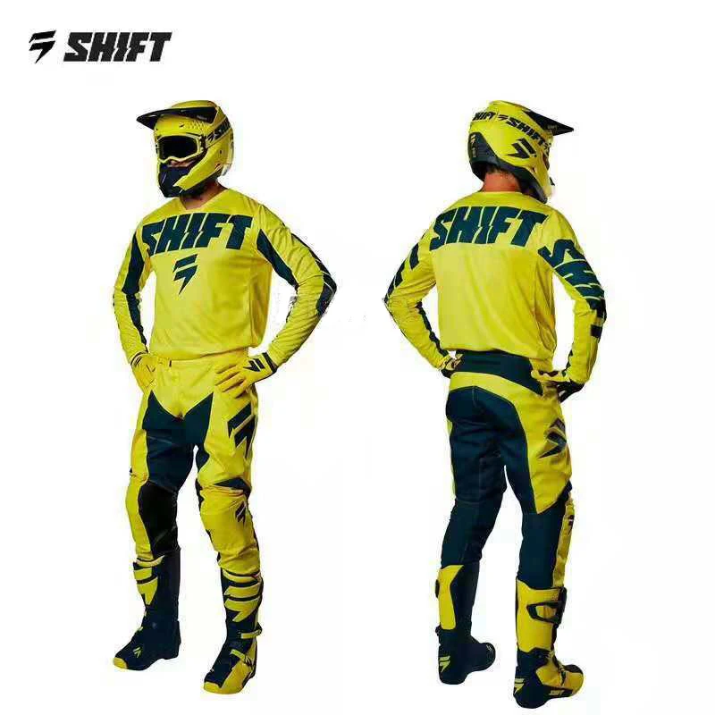 

2019 New Arrival MX WHIT3 3 LACK Main Line Red Jersey Pants Adult Motocross gear set Jersey + Pants Racing Gear Combination