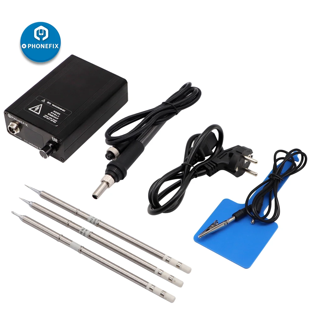 Goedkoop 110V 220V 75W T12 Digitale Soldeerbout Station Temperatuur Controller T12 Elektrische Solderen Gereedschap met 5 soorten ijzer Tips