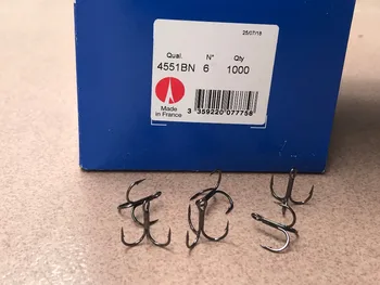 

NEW 25pcs VMC Size6 4551BN X-Strong Round Treble Fish Fishing Hooks lures and plugs