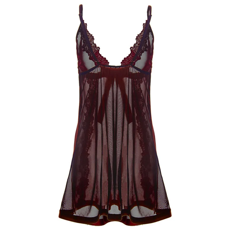 Plus Size S M L XL XXL 3XL 4xl 5XL 6XL Solid Black Transparent Long Dress Women Hot Sexy Lingerie Nightwear Erotic Sex Costumes