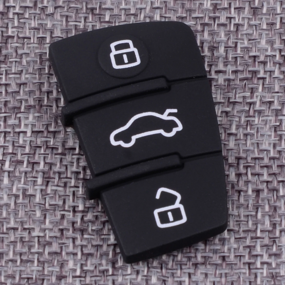 

DWCX 3 Button Silicone Pad Mat Skin Flip Remote Key Case Shell Cover Fit For Audi A3 A4 A6 Q7 S6 TT