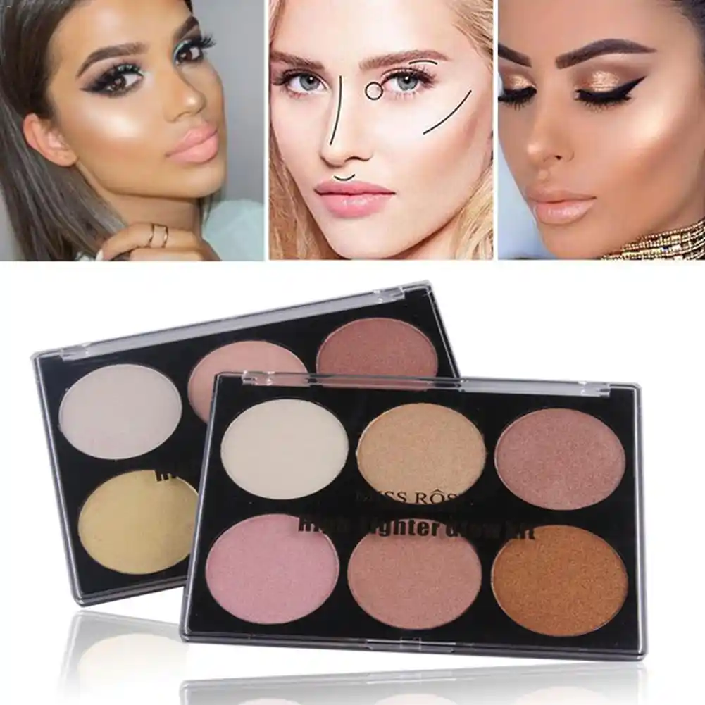 powder highlighter under foundation