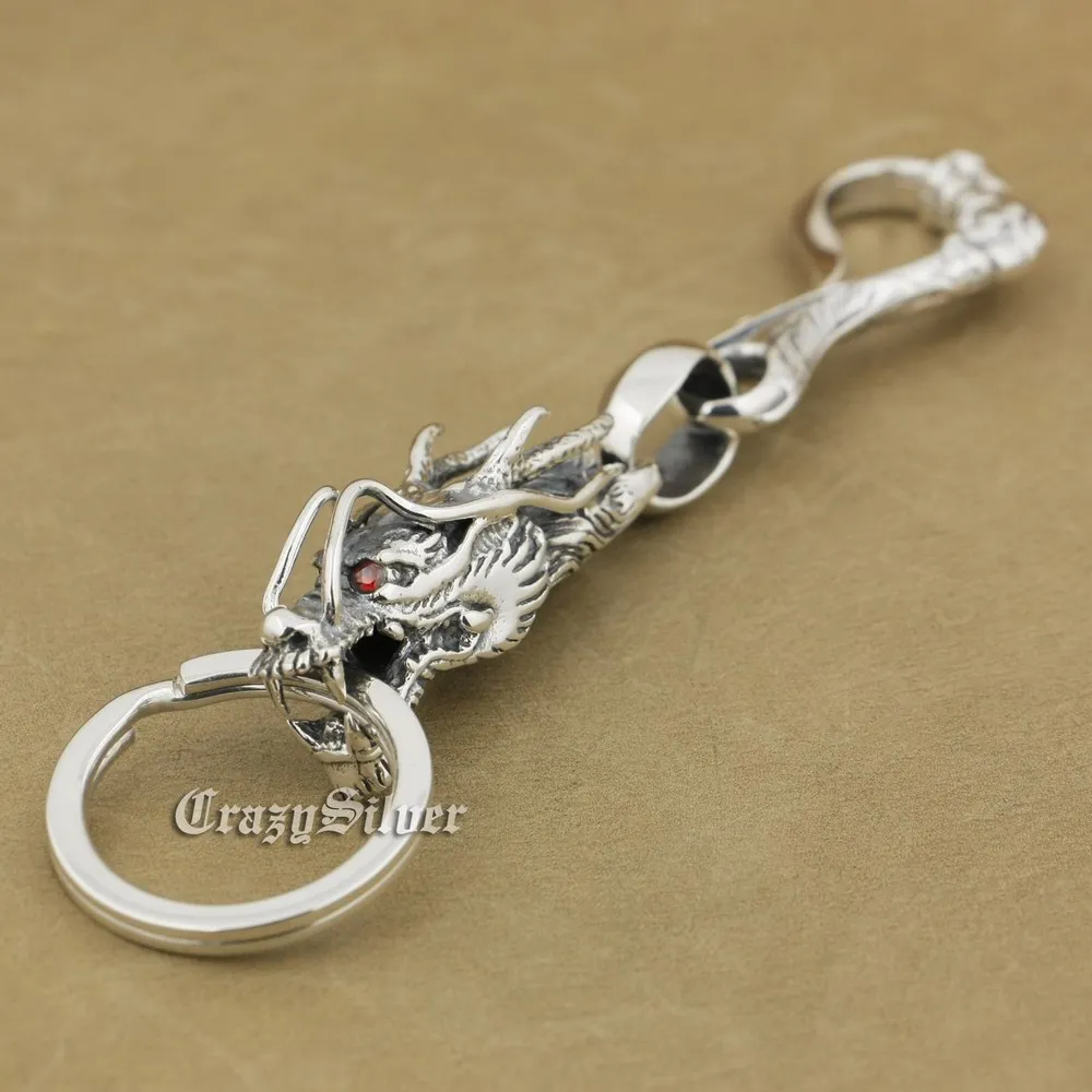 

Dragon Claw 925 Sterling Silver Hook Mens Biker Punk KeyChain 8C019KC