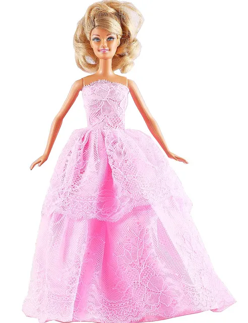 New Fashion Handmade Two Tier Pink Lace Dress Party Clothes New Fashion Handmade Two Tier Pink Lace Dress Party Clothes Gown For 11