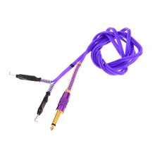 Один комплект питания для татуировки, 5 цветов,, силиконовый шнур для татуировки