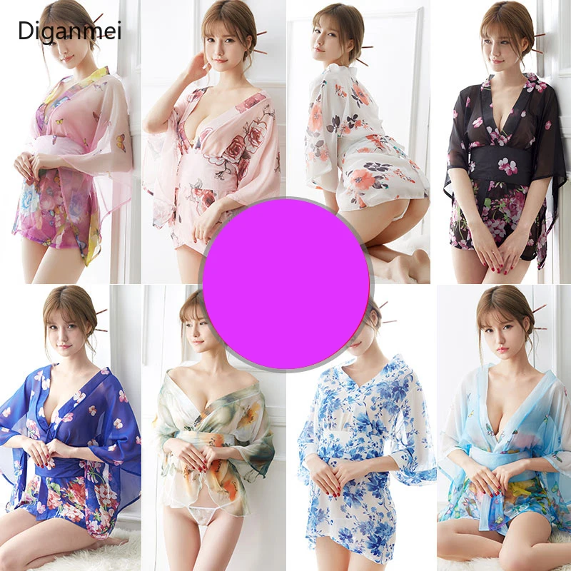 Розовая Сексуальная перспективная одежда кимоно платье японский стиль Косплей японское традиционное кимоно Женский халат одежда гейши