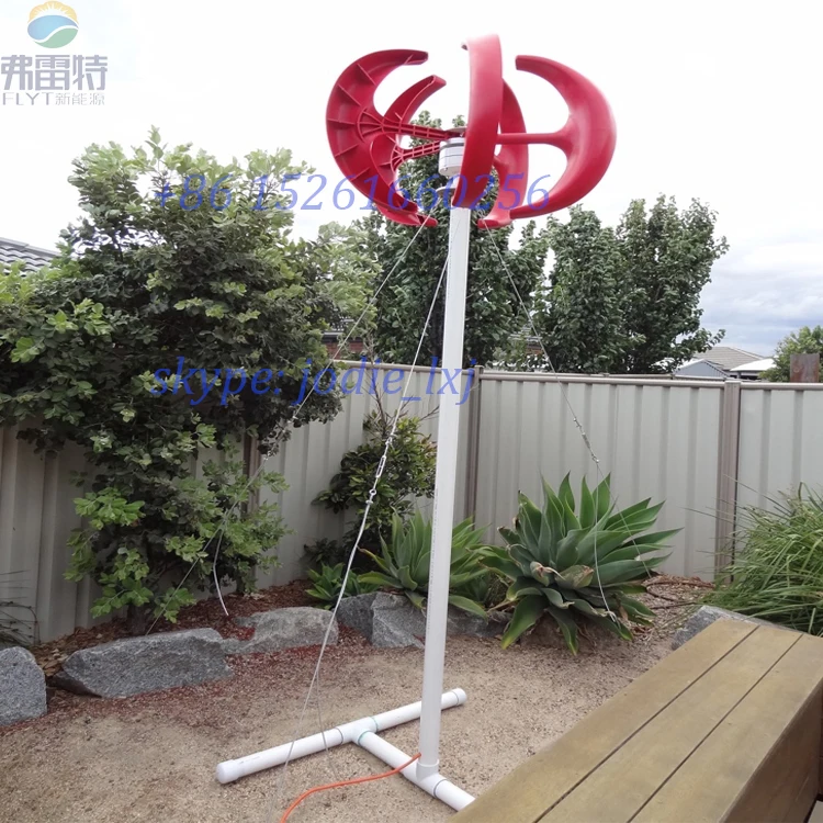 FLYT 200W Vertical Axis Wind Turbine Generator VAWT 200W 12/24V Light and Portable Wind Generator Strong and Quiet FLYT 200W Vertical Axis Wind Turbine Generator VAWT 200W 12/24V Light and Portable Wind Generator Strong and Quiet