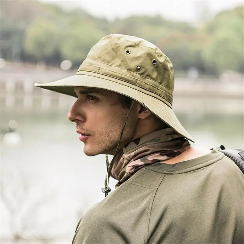Boonie Панама Кепка для рыбалки охоты сафари летняя мужская шляпа от солнца