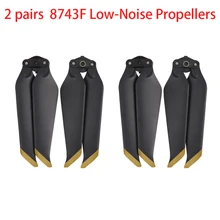 EM Ações mavic 2 pro/zoom 2 Pares Hélices para DJI MAVIC 2 8743F Baixo Ruído PRO/ZOOM drone Acessórios frete grátis
