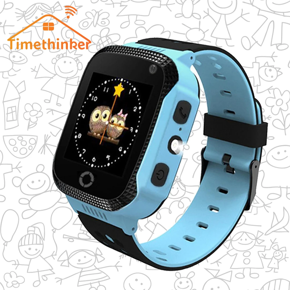 

Timethinker Kids Smart Watch Anti-lost Child Safe GPS Tracker SOS Call GSM Phone Locate Tracker Flashlight Camera For Kids Child