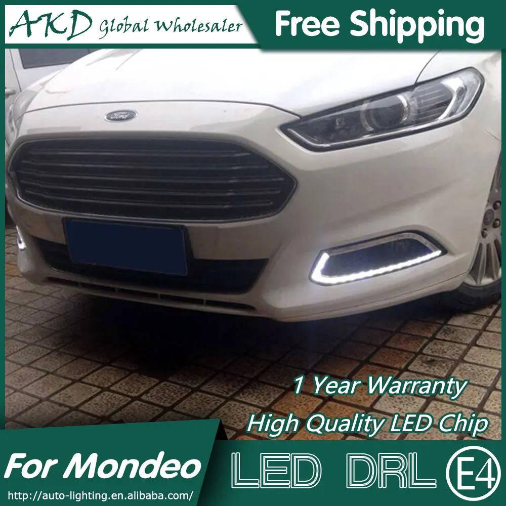 

AKD Car Styling for Mondeo DRL 2013-2015 LED DRL LED Fog Lamp Daytime Running Light Fog Light Parking Accessories