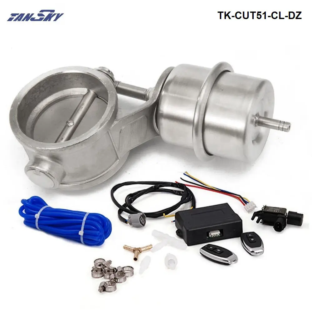 2'' 51mm Closed Vacuum Exhaust Cutout Valve with Wireless Remote