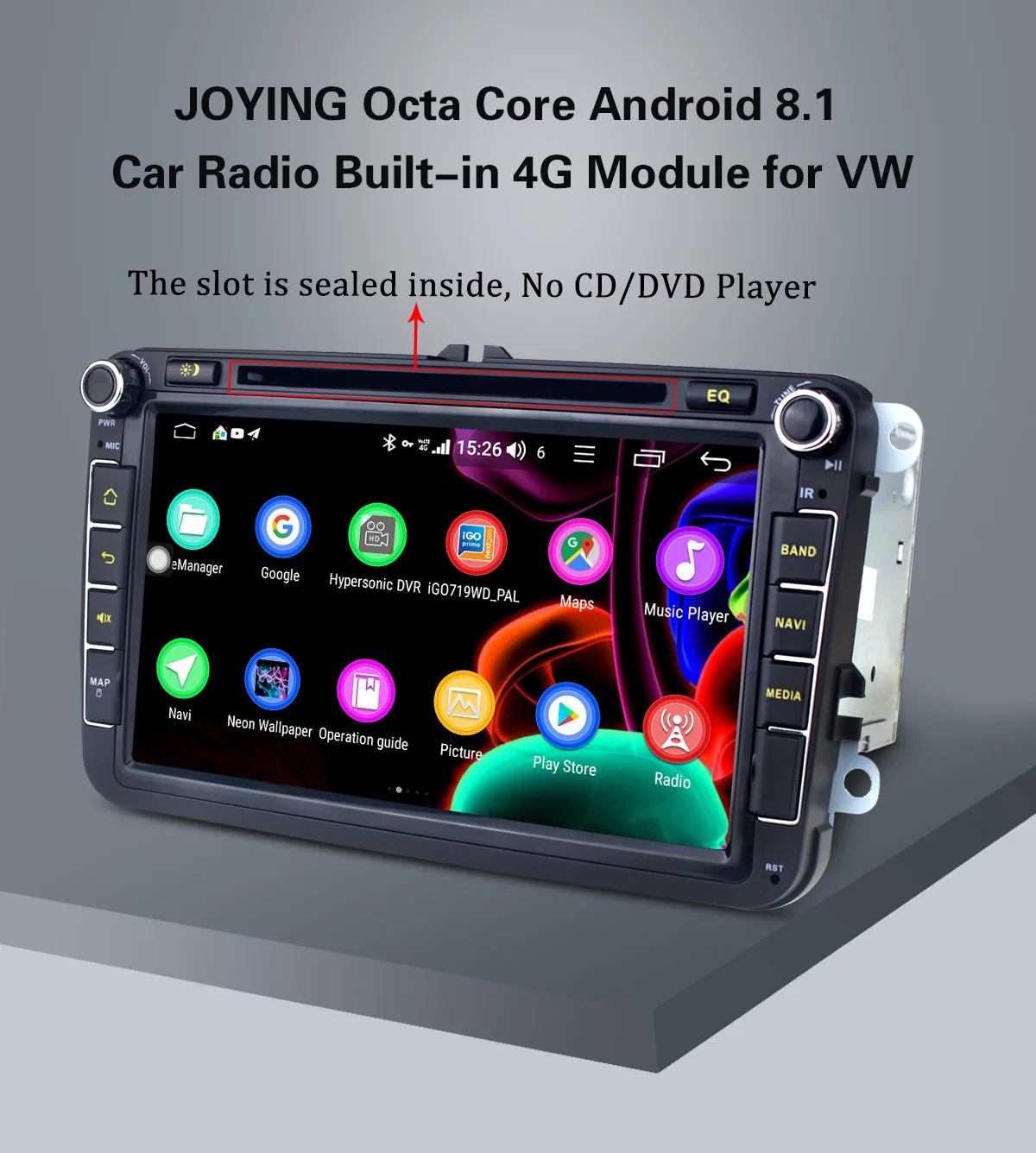 Clearance JOYING 4GB Android 8.1 car radio GPS player 8 core head unit with SPDIF for VW POLO/JETTA/SKODA/Octivia/SuperB Tape recorder 0