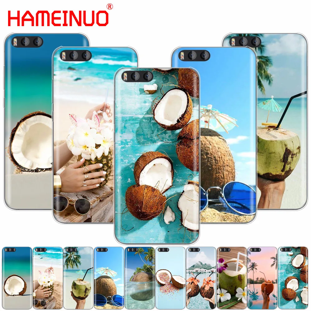 

HAMEINUO Coconut on the beach Cover Case for Xiaomi Mi 3 4 5 5S 5C 5X 6 Mi3 Mi4 MI4C 4I 4C Mi5 MI6 NOTE MAX 2 mix plus